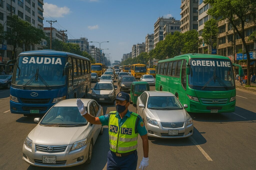 traffic-jam-paragraph-for-class-6